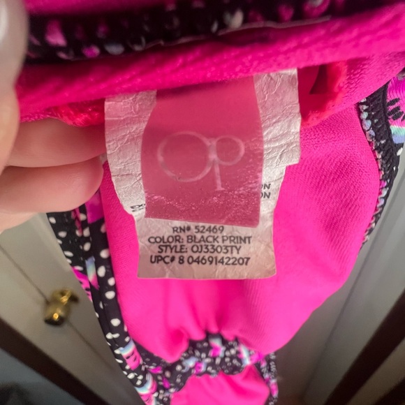 2 piece Black and Pink Watermelon Print Bikini set - Picture 4 of 10